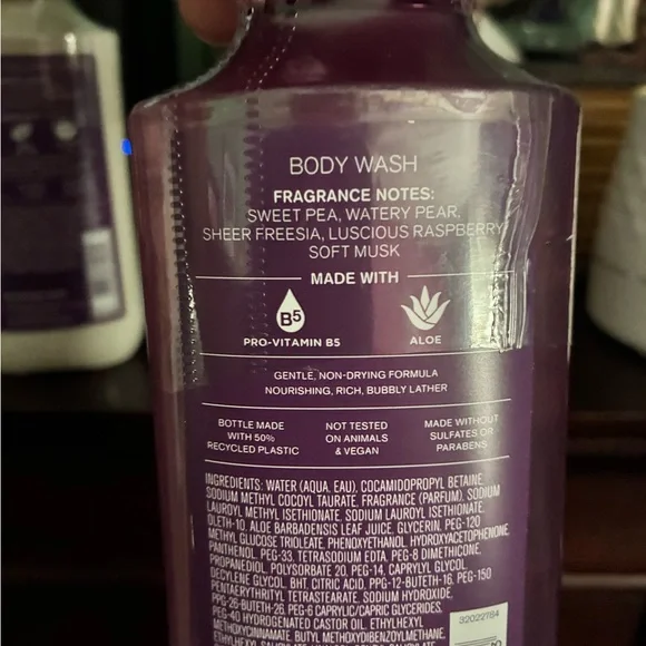 Bath & Body Works Sweet Pea Body Wash and Mist + Lotion Set - Pink and Purple - Picture 3 of 5